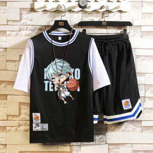 Quick Dry Short Sleeve Basketball Uniform Set for Big Kids & Youth Middle School Students Sports Gear Polyester Fiber Round Neck