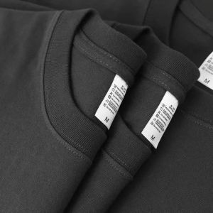 Heavyweight 300g Pure Cotton Long Sleeve round Neck T-Shirt Mens White Enhancing Dark Blue Simple Inner Wear Rare Tone