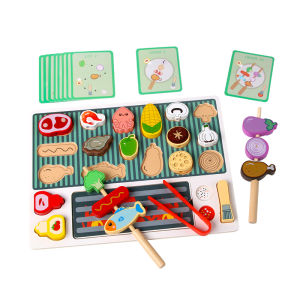 Bộ Đồ Chơi Nhà Bếp Bằng Gỗ Montessori Trò Chơi Giả Vờ Xếp Hình Bánh Ngọt Mô Phỏng Nướng Thịt Trò Chơi Nhập Vai Dành Cho Trẻ Nhỏ Từ 3 Tuổi Trở Lên Dùng Được Cho Cả Bé Trai Và Bé Gái