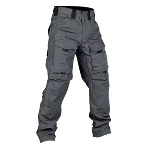 Men Tactical Pants Quick Dry Multi-Pocket Cargo Pants Casual Tactical Trousers Wear-Resistant Work Camping Trainning Pant Loose