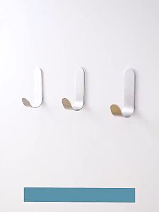 1 Móc Treo Đồ Chữ J (Bắt Vít / Dán Tường) Bằng Thép Không Gỉ (Kèm Ốc Vít)