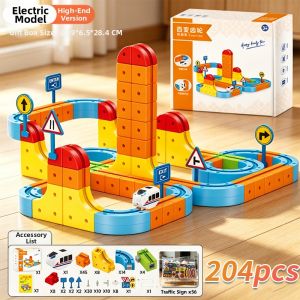 JINGDATOYS | Magic Changeable Magnetic Track Car Blocks Intelligent Assembly Toy