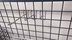 Stainless steel with high strength suitable for use in supermarkets etc. Heavy Duty Screen Hooks