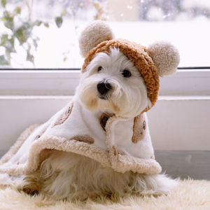 YCQPET | Warm Pet Poncho for Small Dogs