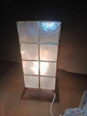 capiz lamp rectangle 10 inches