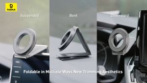 Giá đỡ điện thoại trên ô tô Baseus primetrip series C02 mega hít nam châm dán taplo và xoay 360