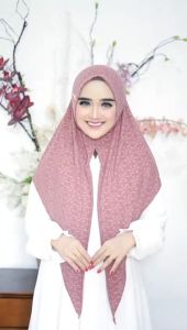 Jilbab Instan Segi Tiga Rosita Malay Bahan Jersey Mamosa By Daura Gama