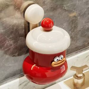 Cute Little Boot Storage Box Bathroom Waste Paper Basket Suction Cup Wall Mounted High Aesthetic Value Desktop Garbage Can