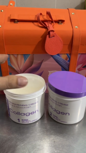 Kem duỗi tóc Collagen Cibi 600m x 2 siêu thẳng