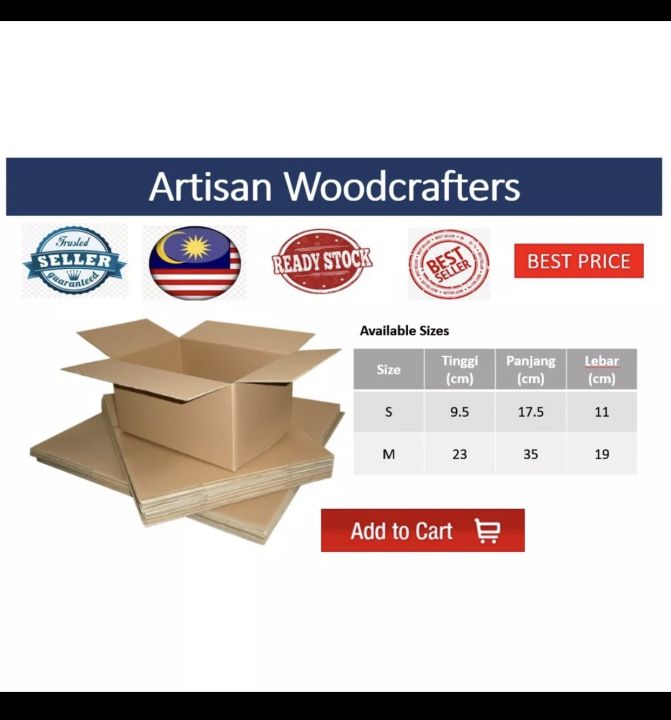 Ready stock Malaysia Carton box packaging box courier box ecommerce ...