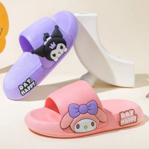 Dép Trẻ Em Chống Trượt Trong Nhà Mùa Hè Mới Hoạt Hình Đế Dày Thoải Mái Cho Bé Gái Dép Đi Trong Nhà Đế Bằng PVC