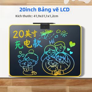 Bảng Vẽ Điện Tử LCD 20 Inch Bảng Vẽ Cầm Tay Sạc Bảng Đen Điện Tử Bảng Vẽ Màu Sắc Cho Trẻ Em Bảng Vẽ Điện Tử