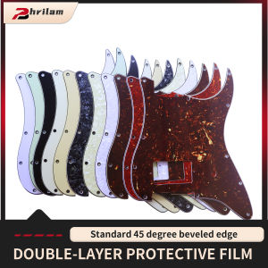 PHRILM 11 hole ST style dual coil pickup guitar baffle scraper guard suitable for Delonge/ST 11 colors to choose from