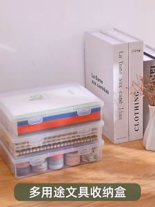 【Woody】 Ship From Johor A4 Paper Storage Box Buckle Design Tear-resistant Waterproof File Paper Storage Case