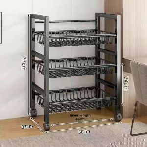 Multi-Level Floor Standing Kitchen Storage Rack