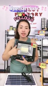 【BUY 1 TAKE 2】solar flood light 3000W outdoor waterproof IP68 original 606LED 680000mAh with solar panel garden lamp room night light bulb for courtyard automatic with remote control christmas decorations 2025 As low as 299 pesos