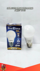 POXIMA LED bulb 6 WATT Lampu LED Putih Cahaya Super Terang E27 Bergaransi SNI Bohlam LED 6 WATT Produk Asli PROXIMA