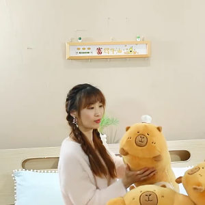 จําลอง Capybara ของเล่น Fluffy Soft Bread Capybara ของเล่นตุ๊กตา น่ารักพร้อมครัวซองต์ 55 ซม.น่ารักตุ๊กตา Capybara ตุ๊ก