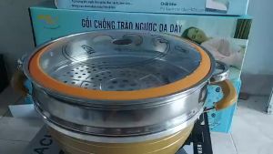 Nổi lẩu điện đa năng MATIKA-1800w MTK-9032 Chảo lẩu điện đa năng Matika lẩu điện matika nồi lẩu điện 2 tầng dung tích 5L bếp lẩu điện đa năng với vỉ hấp sở hữu đa chức năng nấu với chức năng rễ sử dụng B