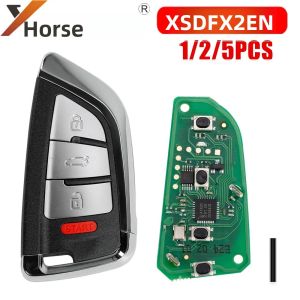 XHORSE XSDFX2EN Đa Năng Chìa Khóa Thông Minh Nhỏ Kiểu Dao 4 Nút XS Series Phiên Bản Tiếng Anh Lập Trình Chìa Khóa Công Cụ 1/2/5 Cái/lô