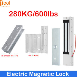 280KG 600lbs Access Control Electric Lock With ZL Bracket U-shaped Bracket For Glass Doors、Wooden Doors、Iron Doors and Metal Doors