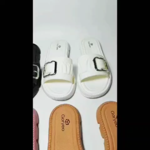 Sandal Karet PCU Slop Teplek Ban Motif Kerut Gesper Kotak LLS JSD-1809 36-41