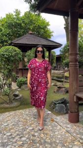 Kirei Gallery - Dress/Daster payung kekinian dress Bali motif Daisy Kain Rayon Lembut Nyaman Bali