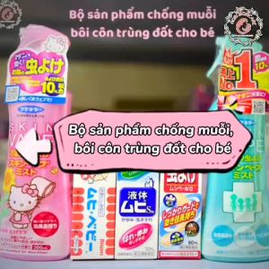 Xịt chống muỗi Skin Va.pe Hello Kitty 200ml bôi côn trùng đốt Muhi cho bé từ sơ sinh