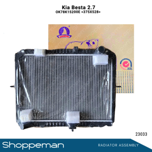 23033 KIA BESTA PREGIO 2.7CC 1997-2004 RADIATOR ASSEMBLY M/T 375x528x32mm PA32 1ROW OK78K15200E