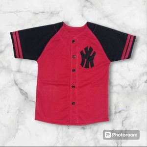 Jersey Baseball anak NY atasan Anak Laki-laki/perempuan baju kualitas premium