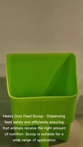 Durable Heavy Duty Plastic Feed Scoop capacity Animal Feeding Tool for Farm Use and Large Pets