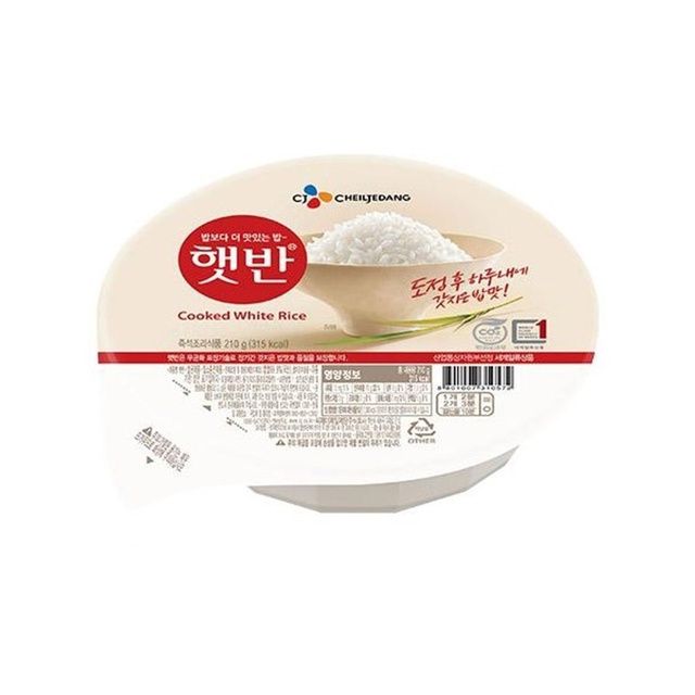CJ instant rice microwave food microwave rice Korean Japanese rice CJ Hetbahn microwavable white