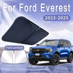 For Ford Everest 2023 2024 2025 Foldable Car Sun Visor Front Windshield Sunshade Heat Insulation Summer Cooling Auto Accessories
