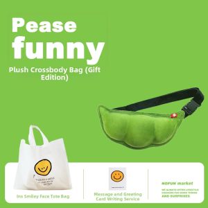 WUQUGONGSHE | Funny Creative Quirky Pea Crossbody Bag for Women