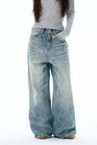 WLNEXT | Quần Jeans Phong Cách Rộng Rãi Thoải Mái Cao Cấp