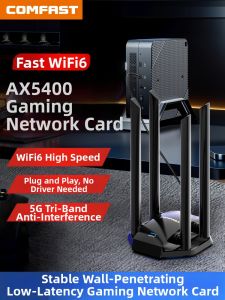 Comfast | Driver Free WiFi6 Desktop Wireless Network Card AX5400