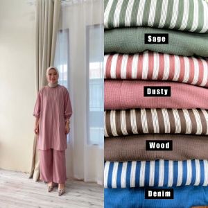 Setelan Tunik Knit Wanita Terbaru Setelan Celana Knit