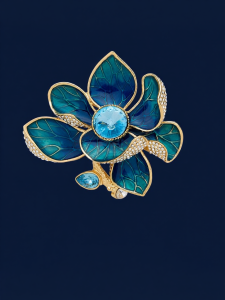 TH | Elegant and Luxurious Crystal Brooch