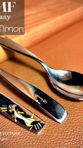 WMF Germany - King Lion [Timon] - Combo 03 Muỗng Ăn Cho Bé Inox 304 Xịn An Toàn