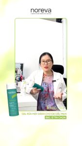 Sữa Rửa Mặt Cho Da Dầu Mụn Noreva Exfoliac Intensive Foaming Gel 200ML