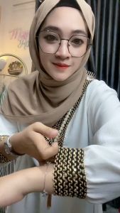 Gamis Renda Sultan Mewah Crinkle Airflow / Gamis Kaftan Abaya Sultan Crinkle Airflow Jumbo Busui