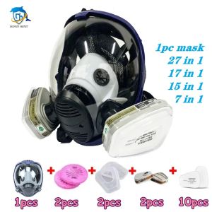 DH Quality Chemical Gas Mask Spherical 6800 Dust Mask Paint Insecticide Sprayer Full Face Mask Filter For Laboratory Welding
