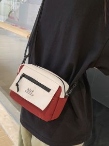 ChaoNvHai Canvas Small Bag New 2023 Japanese Retro Casual Phone Bag Fashionable Versatile Simple Student Crossbody Shoulder Bag