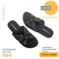 Sandal Papirut Sol Karet Anti Licin Selop Model Butterfly Vandorra. 