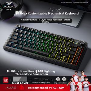 AULA | Customizable Wireless Bluetooth 3-Mode Mechanical Keyboard