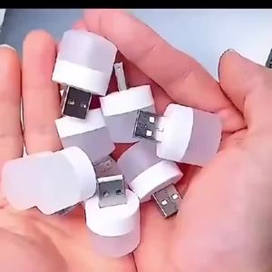1/10Pcs Mini USB Night Light Warm White Eye Protection Book Reading Light USB Plug Computer Mobile Power Charging LED Night Lamp