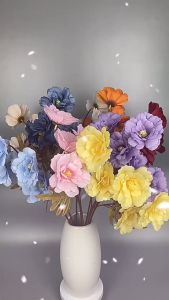 (6Heads) ROSSETA ROSE ARTIFICIAL Flower Bouquet Living Room Home Decor Decoration Bunga Hiasan Rumah Meja Hantaran event