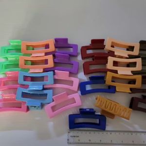 [12 PCS] JEPIT RAMBUT KOTAK PERSEGI BOLONG 85CM / JEDAI KOTAK SALON JEPIT KOREA