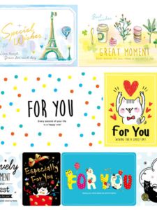 Creative Festival Greeting Card Season Taiwan Universal Gift Card 42K Small Card Wishes Holiday Versatile Seasonal Card