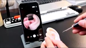 Alat Pembersih Telinga Korek Kuping Kamera Earpick Flash LED Smart